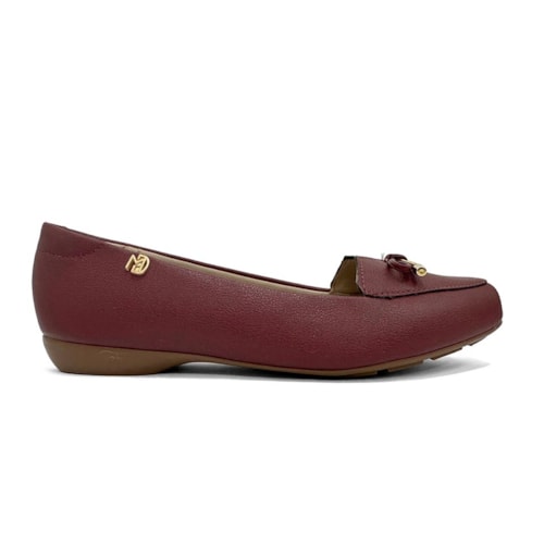 Detalhe - Sapato Modare Mocassim 7016.461 Vinho