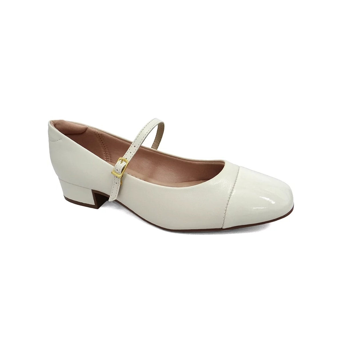 Sapato Moleca Boneca Salto Baixo 5795.103 Branco Off Sapato Moleca Boneca Salto Baixo 5795.103 Branco Off
