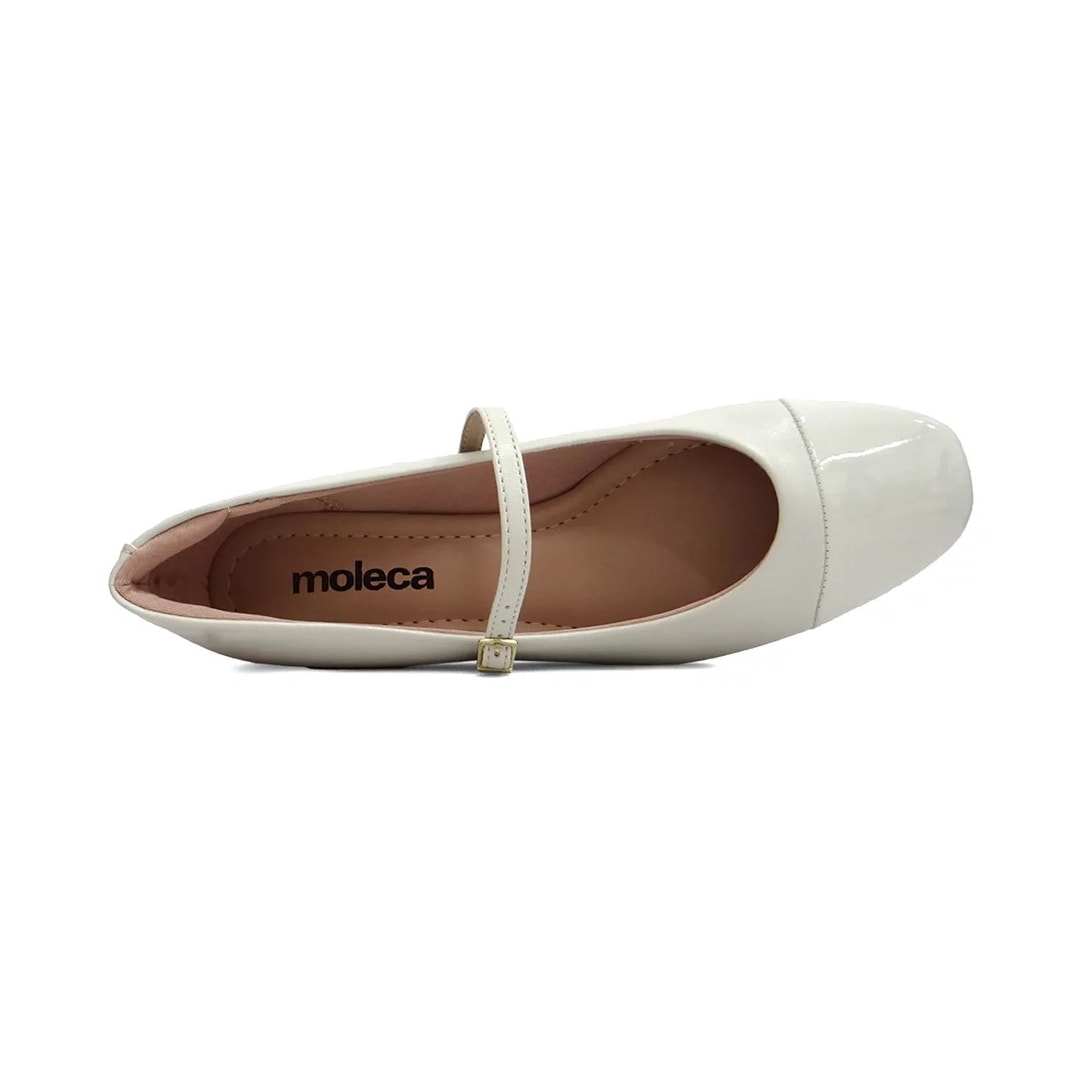 Sapato Moleca Boneca Salto Baixo 5795.103 Branco Off Sapato Moleca Boneca Salto Baixo 5795.103 Branco Off