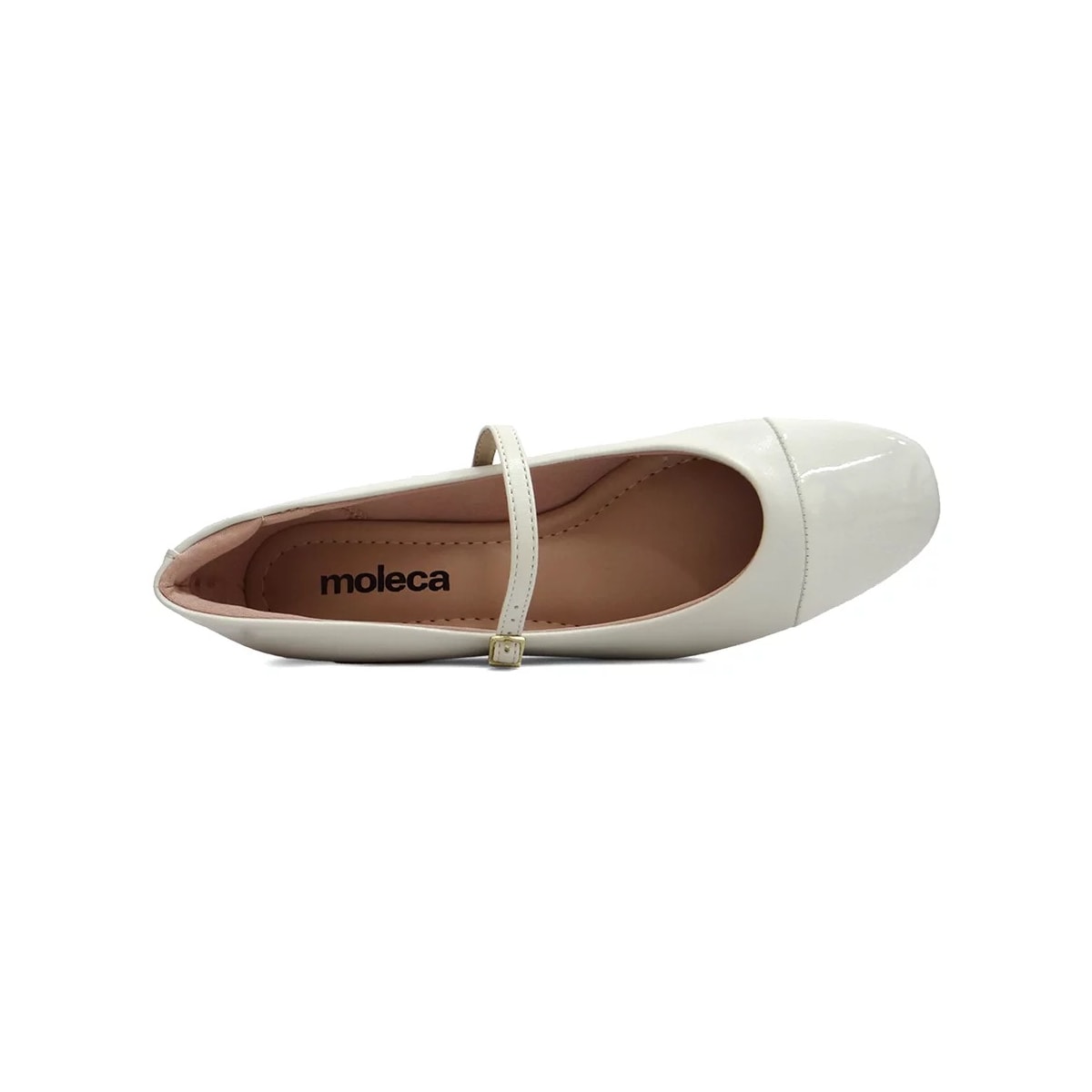 Sapato Moleca Boneca Salto Baixo 5795.103 Branco Off Sapato Moleca Boneca Salto Baixo 5795.103 Branco Off