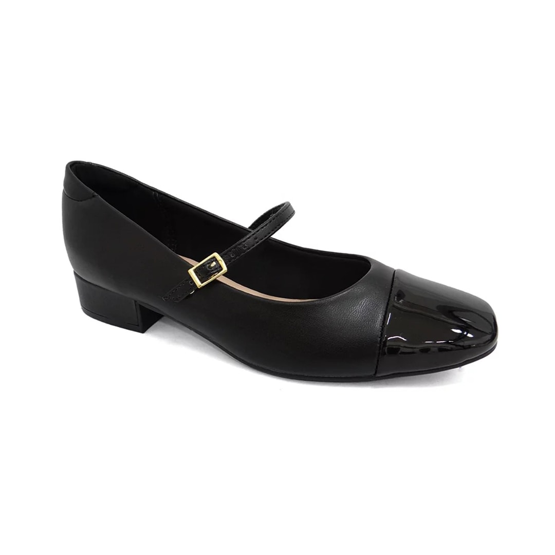 Sapato Moleca Boneca Salto Baixo 5795.103 Preto Sapato Moleca Boneca Salto Baixo 5795.103 Preto