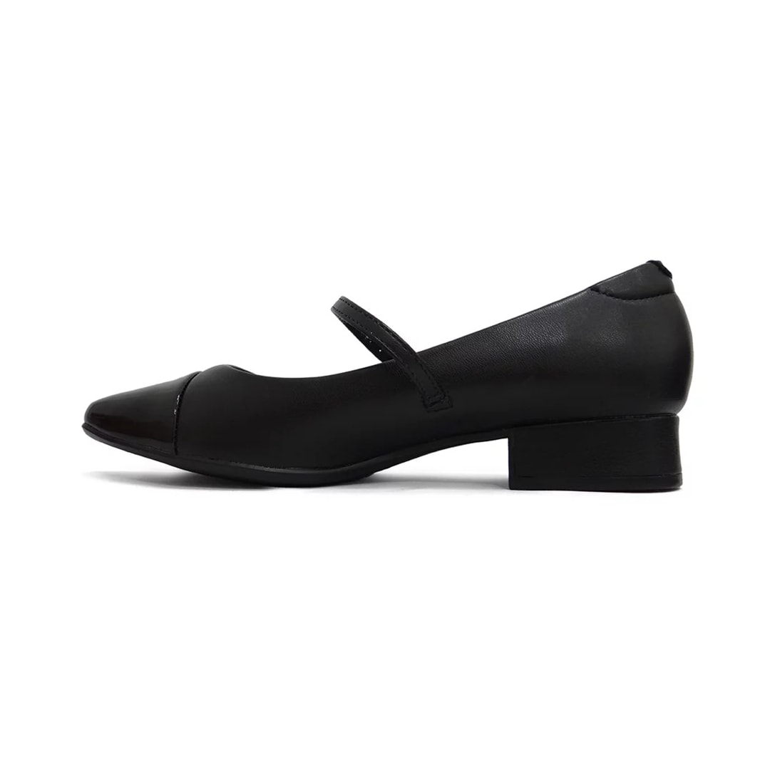 Sapato Moleca Boneca Salto Baixo 5795.103 Preto