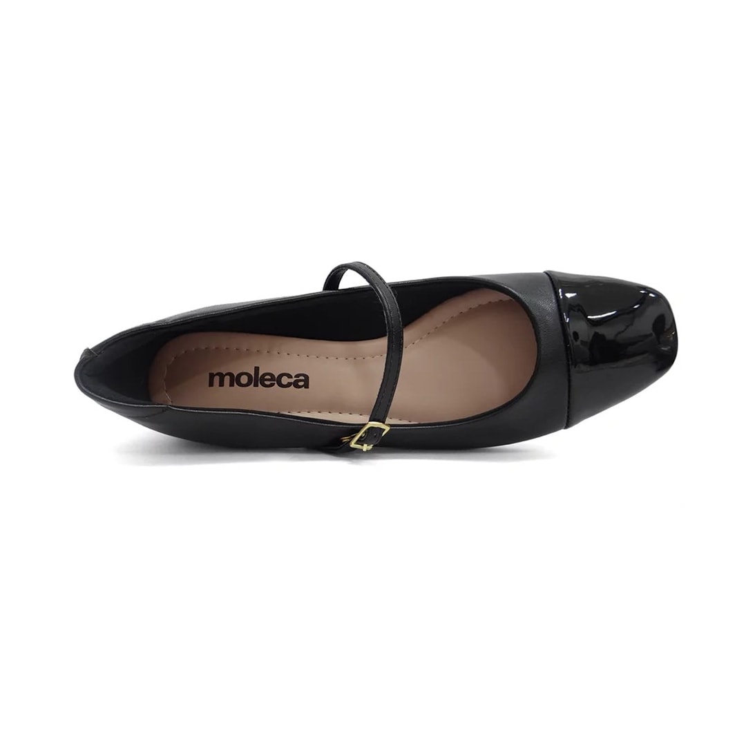 Sapato Moleca Boneca Salto Baixo 5795.103 Preto Sapato Moleca Boneca Salto Baixo 5795.103 Preto