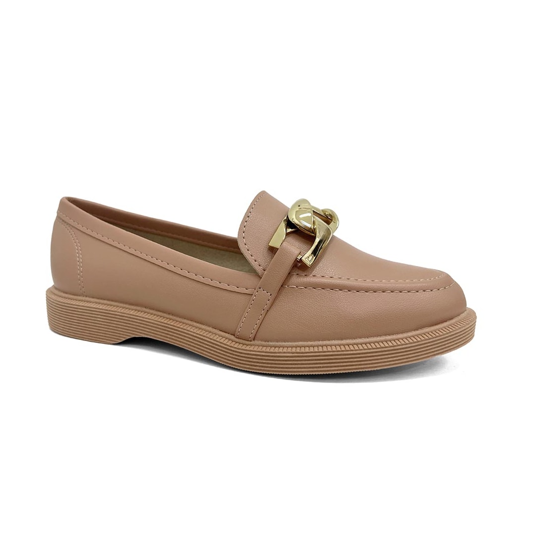 Sapato Moleca Mocassim 5666.110 Nude Sapato Moleca Mocassim 5666.110 Nude