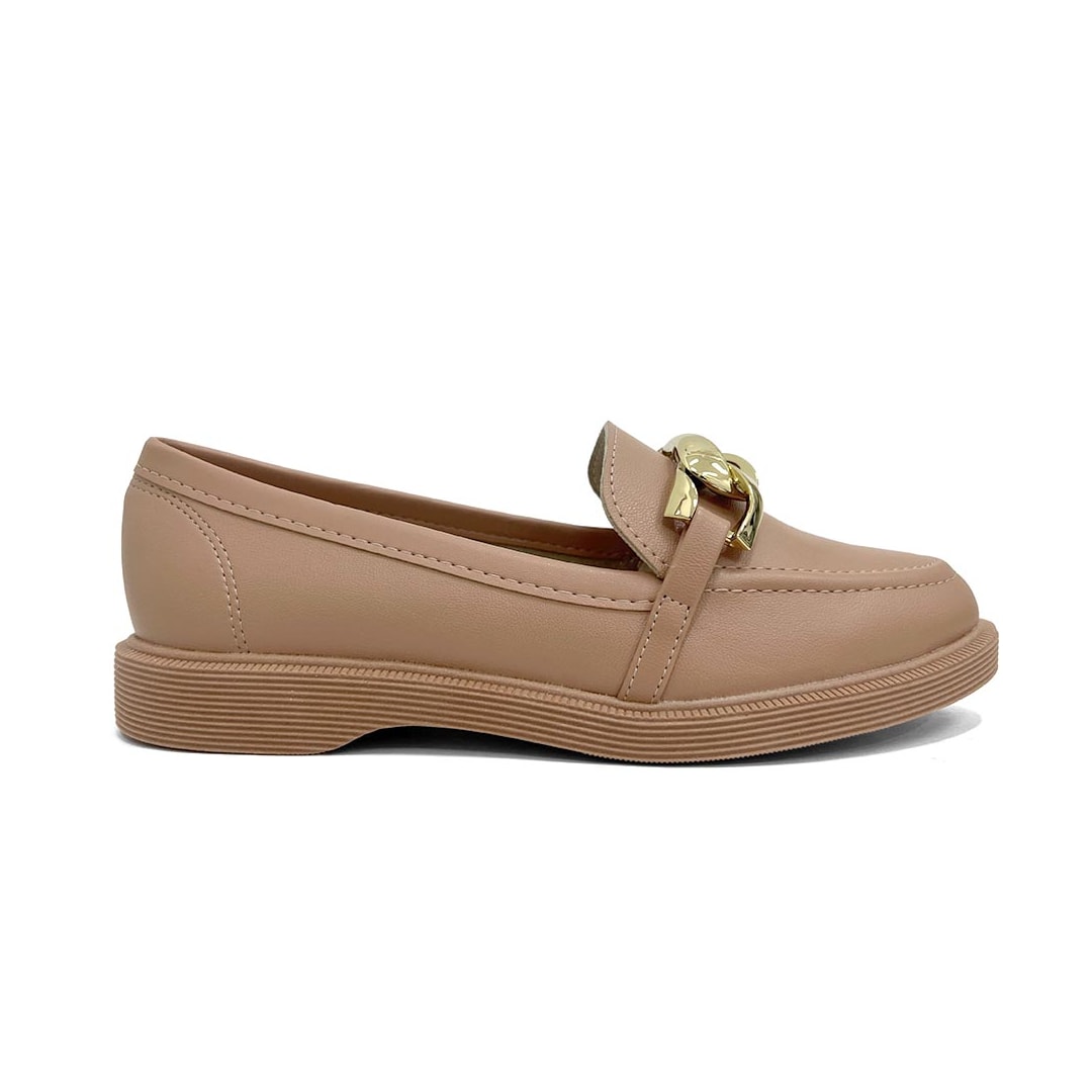Sapato Moleca Mocassim 5666.110 Nude