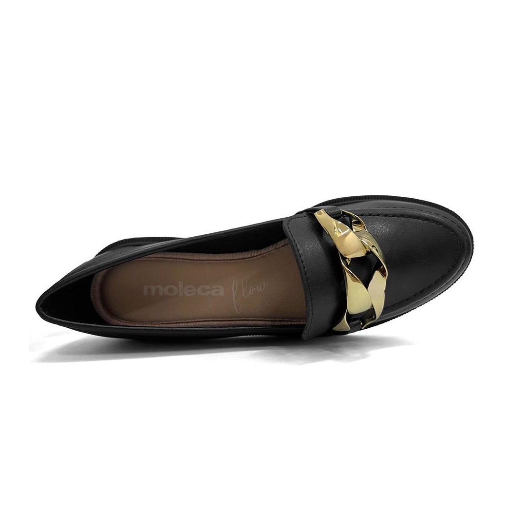 Sapato Moleca Mocassim 5666.110 Preto