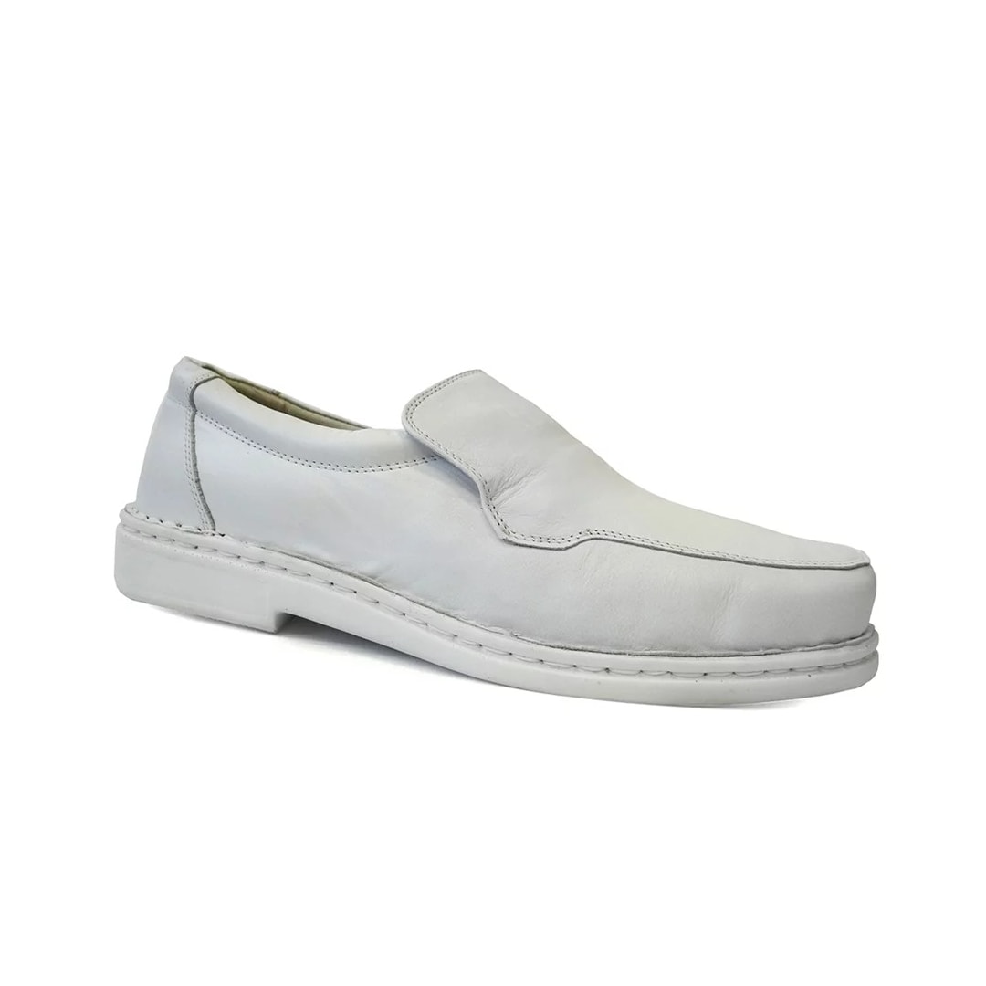 Sapato Opananken De Couro Anatômico 35501 Branco
