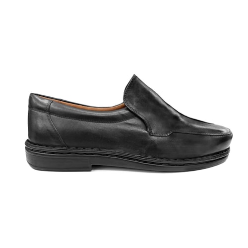 Detalhe - Sapato Opananken De Couro Anatômico 35501 Preto