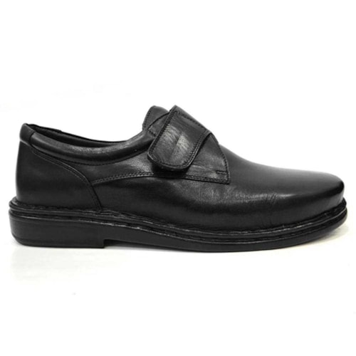 Detalhe - Sapato Opananken De Couro Anatômico 35506 Preto