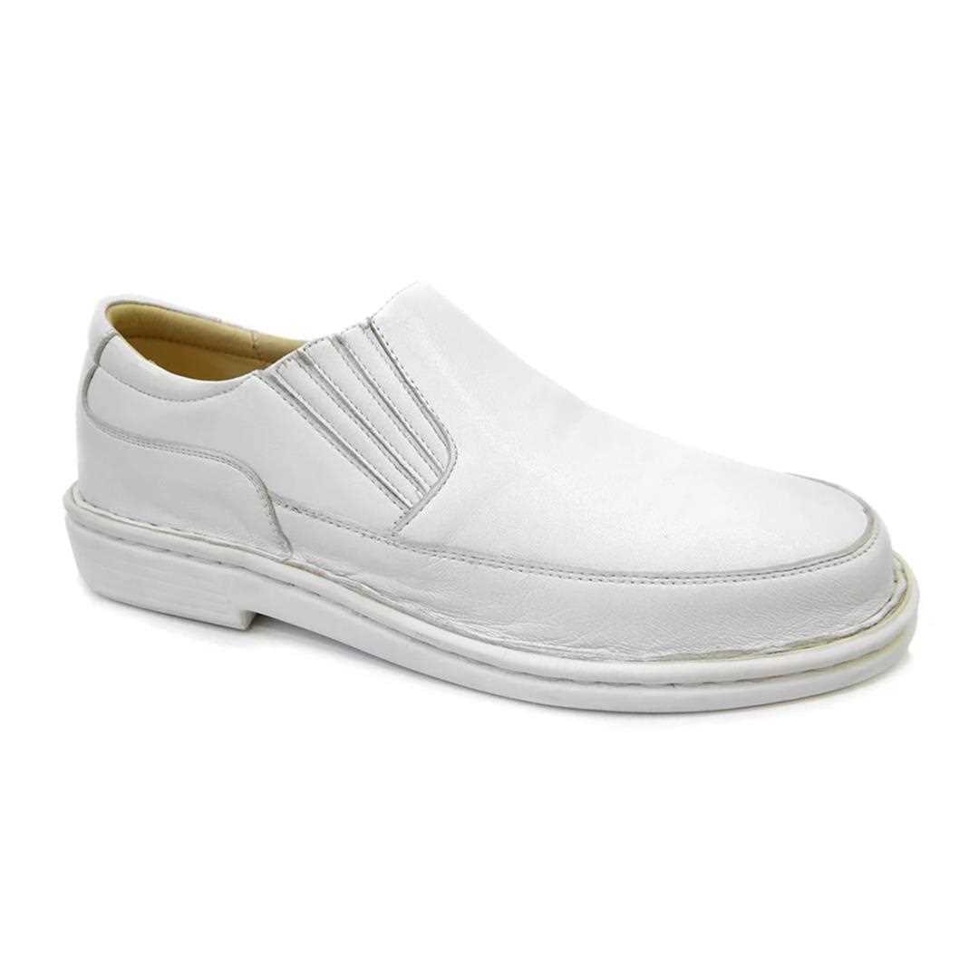 Sapato Opananken de Couro Anatômico 35517 Branco