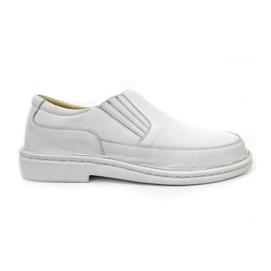 Sapato Opananken de Couro Anatômico 35517 Branco