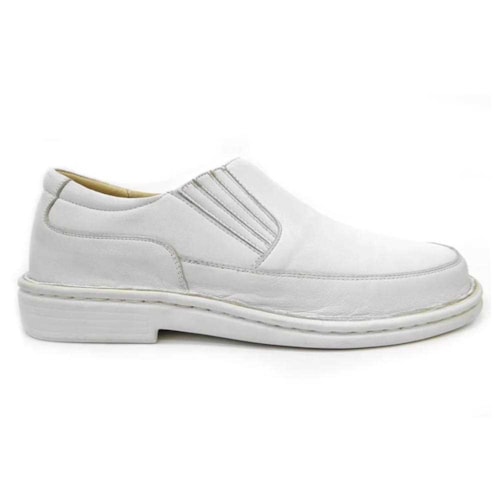 Detalhe - Sapato Opananken de Couro Anatômico 35517 Branco