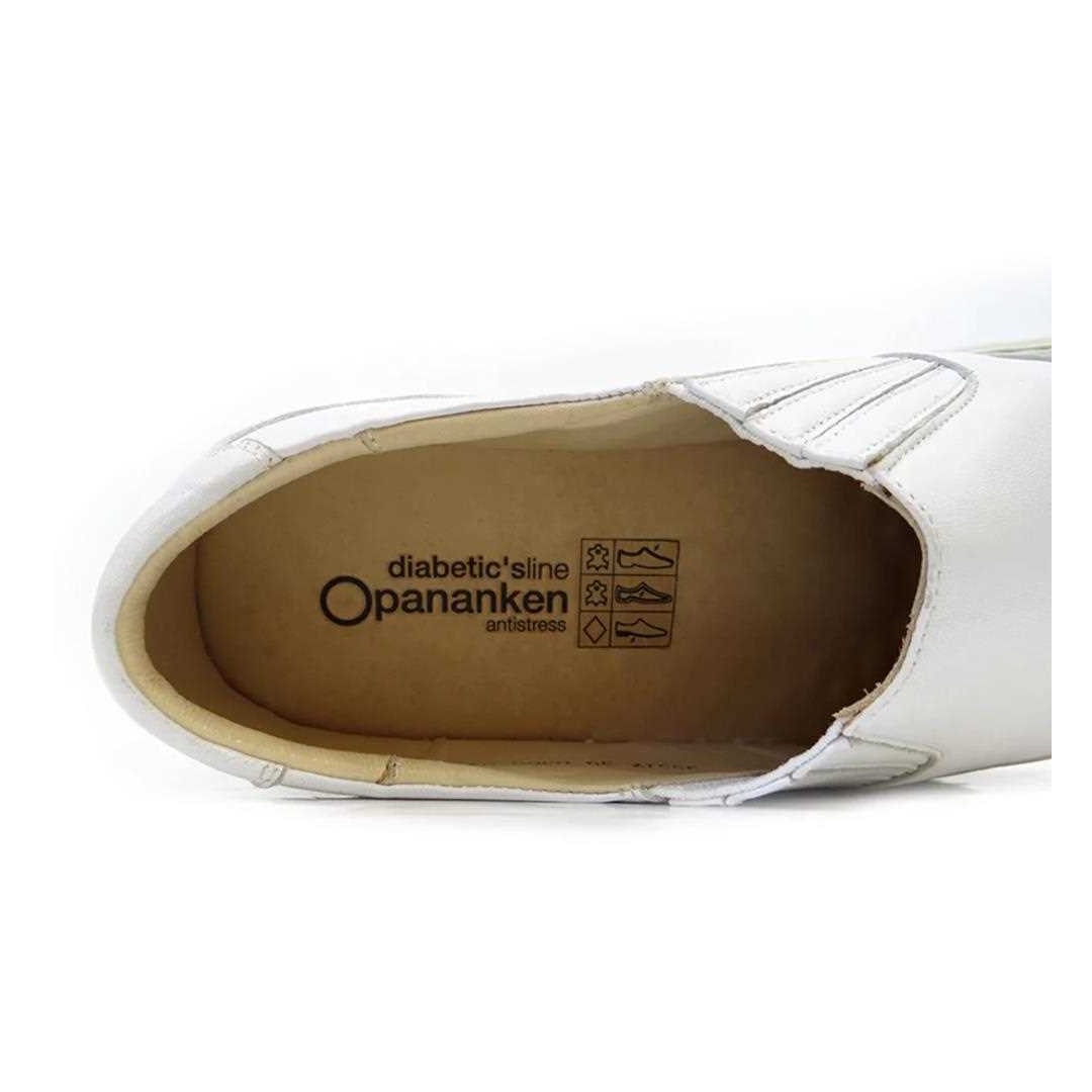 Sapato Opananken de Couro Anatômico 35517 Branco