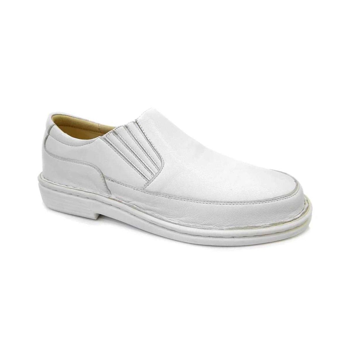 Sapato Opananken de Couro Anatômico 35517 Branco Sapato Opananken de Couro Anatômico 35517 Branco