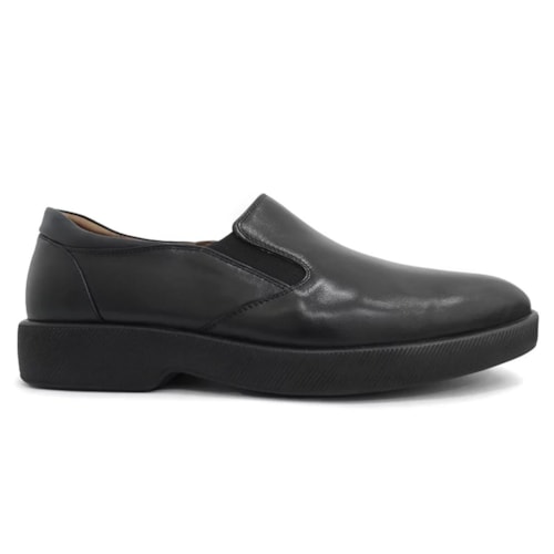 Detalhe - Sapato Opananken de Couro Anatômico 58109 Preto