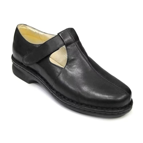 Sapato Opananken de Couro Anatomico 63902 Preto