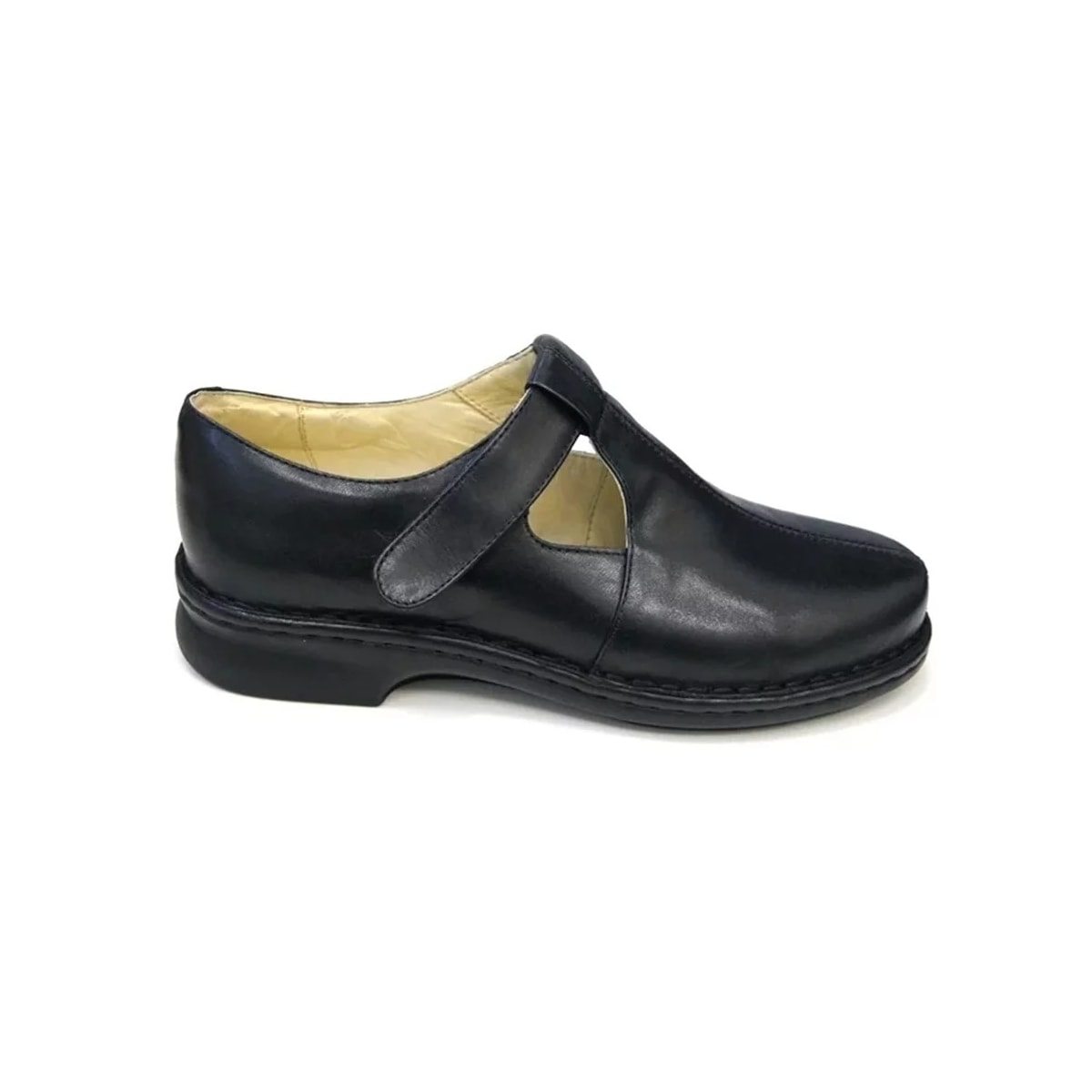 Sapato Opananken de Couro Anatômico 63902 Preto Sapato Opananken de Couro Anatômico 63902 Preto