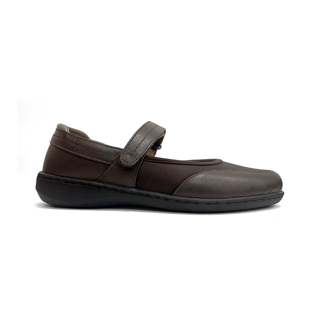 Sapato Opananken Feminino Couro Anatomico 63811 Café/Fendi
