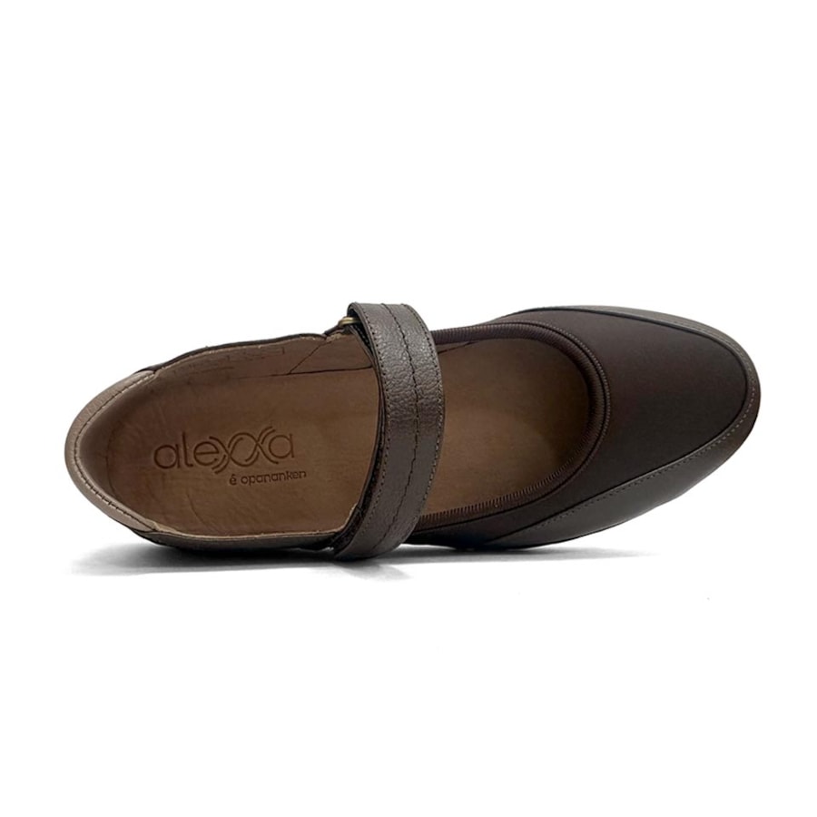Sapato Opananken Feminino Couro Anatomico 63811 Café/Fendi Sapato Opananken Feminino Couro Anatomico 63811 Café/Fendi