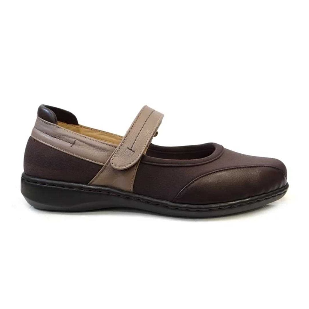 Sapato Opananken Feminino Couro Anatômico 63811 Roma Cafe/Fendi Sapato Opananken Feminino Couro Anatômico 63811 Roma Cafe/Fendi