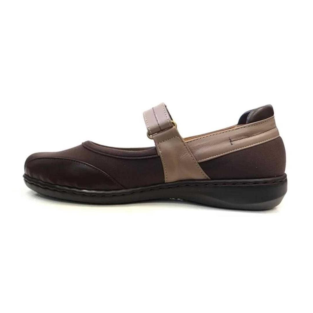 Sapato Opananken Feminino Couro Anatômico 63811 Roma Cafe/Fendi Sapato Opananken Feminino Couro Anatômico 63811 Roma Cafe/Fendi
