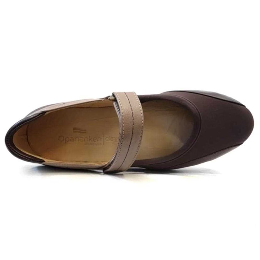 Sapato Opananken Feminino Couro Anatômico 63811 Roma Cafe/Fendi Sapato Opananken Feminino Couro Anatômico 63811 Roma Cafe/Fendi
