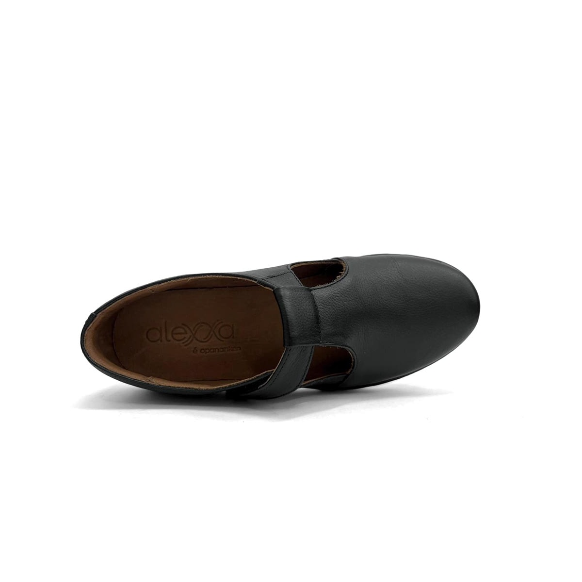 Sapato Opananken Feminino De Couro Anatomico 63810 Preto