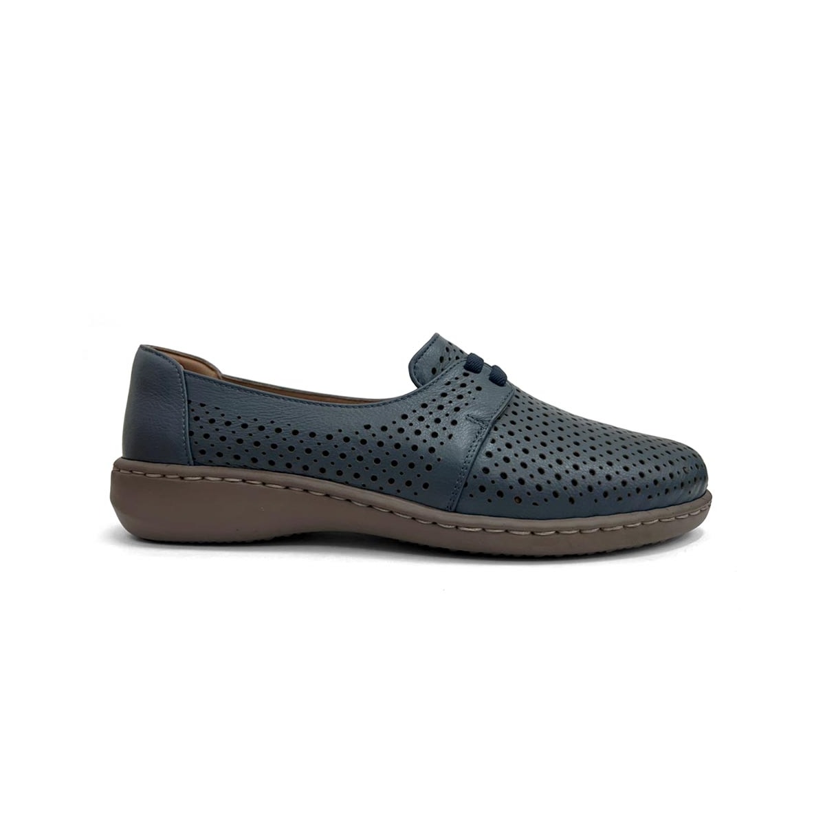 Sapato Opananken Feminino De Couro Anatômico 63825 Denim Sapato Opananken Feminino De Couro Anatômico 63825 Denim