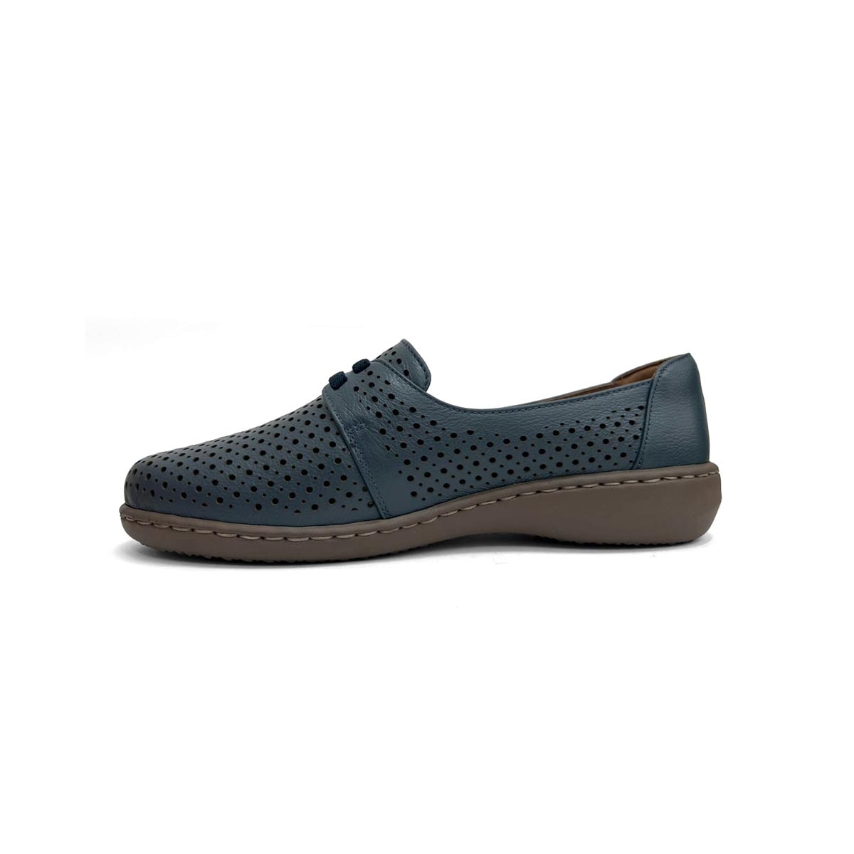 Sapato Opananken Feminino De Couro Anatômico 63825 Denim Sapato Opananken Feminino De Couro Anatômico 63825 Denim
