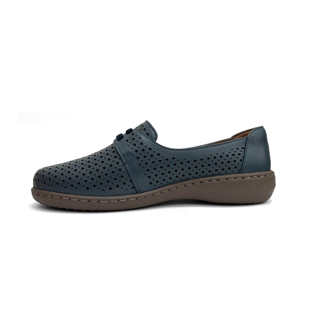 Sapato Opananken Feminino De Couro Anatômico 63825 Denim