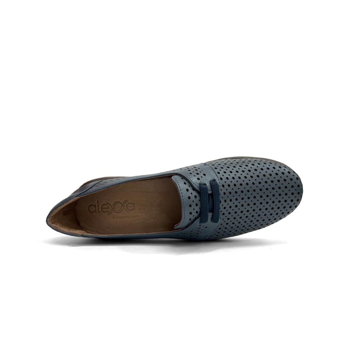 Sapato Opananken Feminino De Couro Anatômico 63825 Denim Sapato Opananken Feminino De Couro Anatômico 63825 Denim