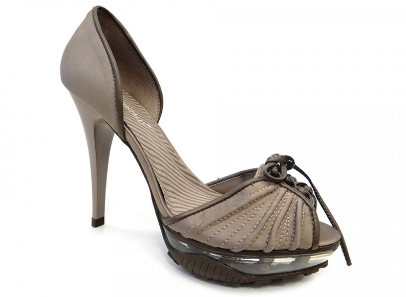 peep toe di cristalli
