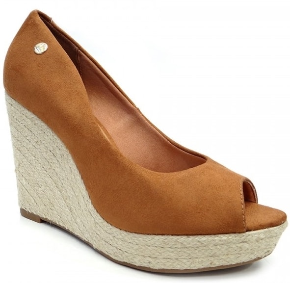 Peep toe hot sale vizzano anabela