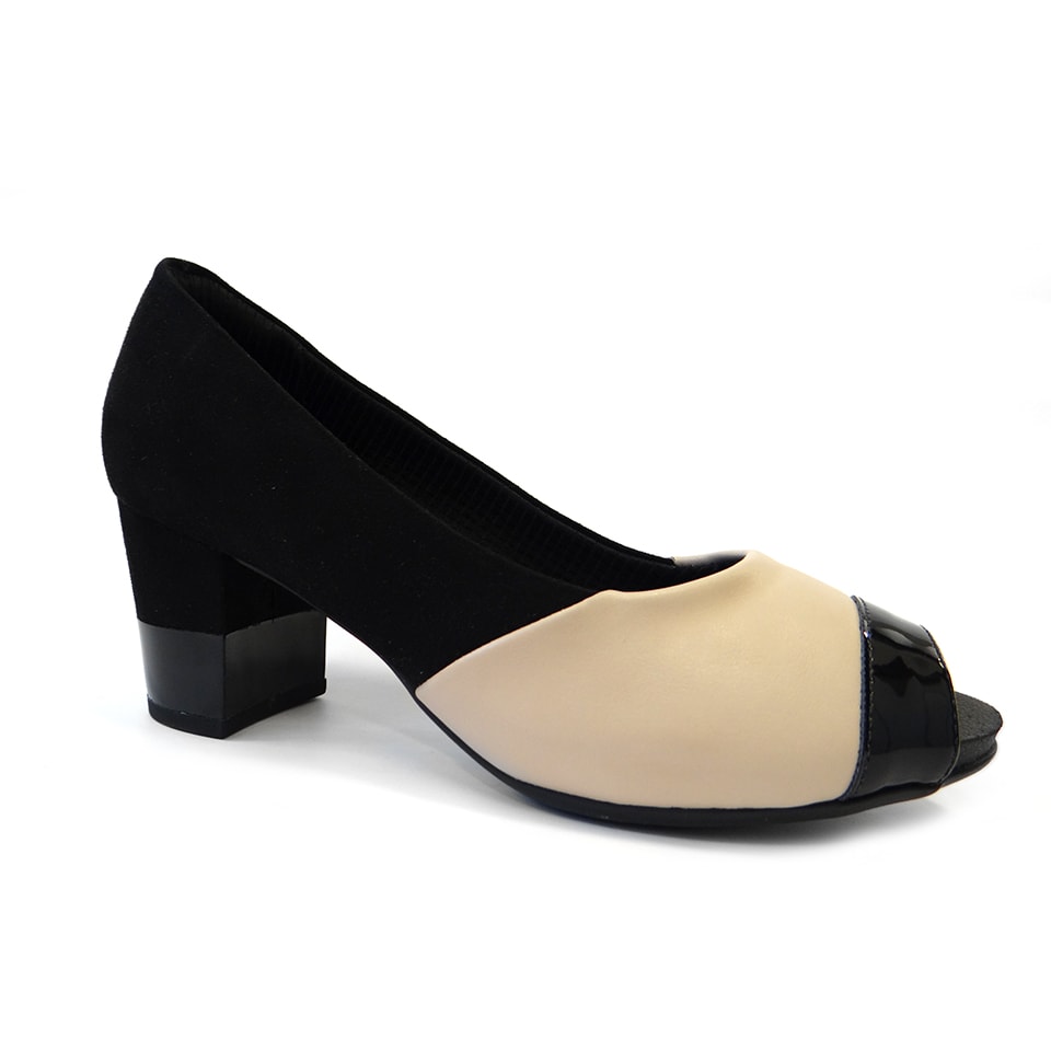 sapato peep toe piccadilly