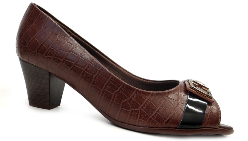 sapato peep toe piccadilly