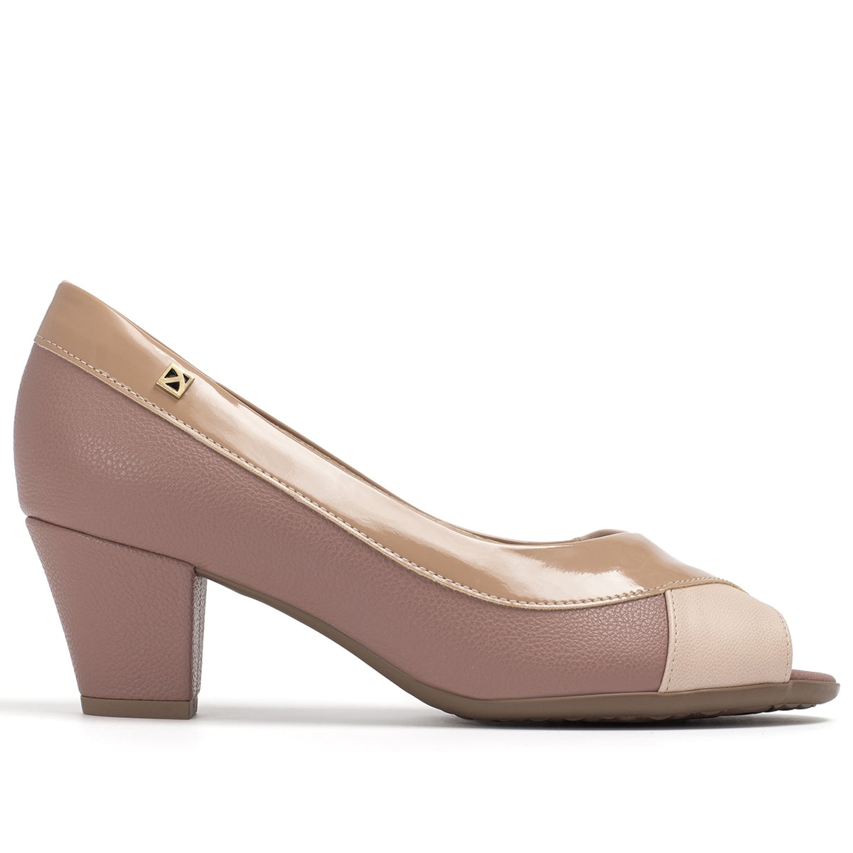 sapato peep toe rosa