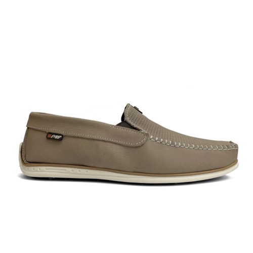Detalhe - Sapato Pegada Masculino Mocassim Em Couro 142002 Conhaque