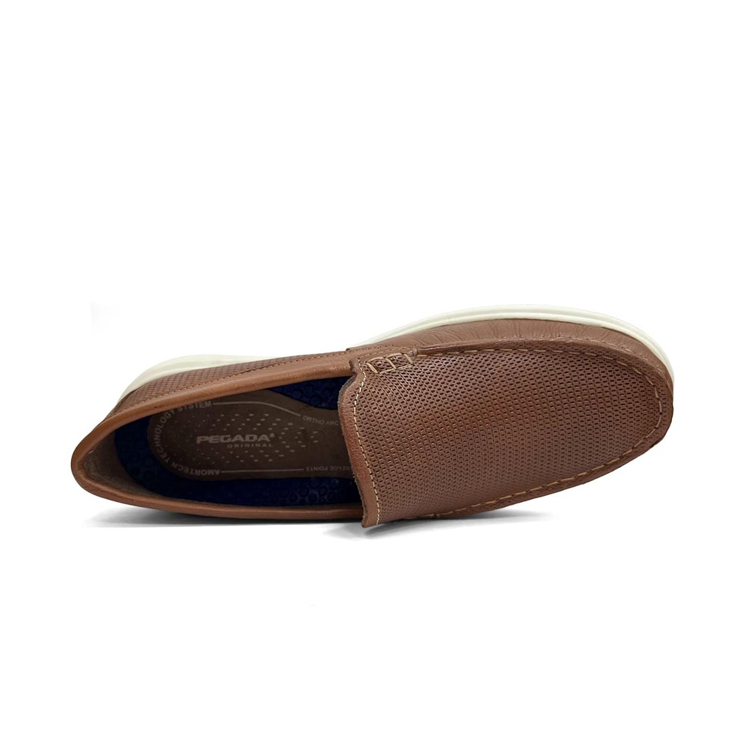 Sapato Pegada Masculino Mocassim Em Couro 142202 Pinhao
