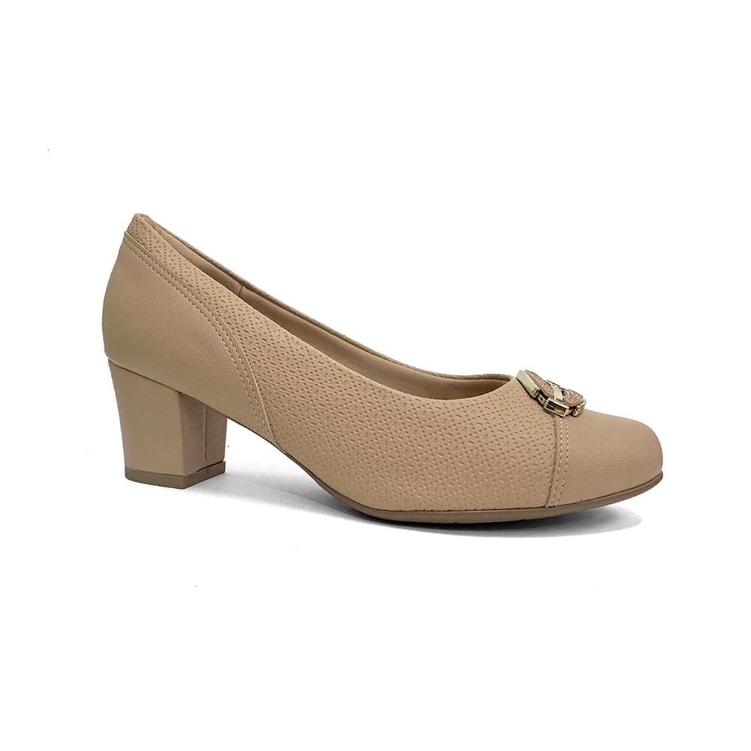 Sapato Piccadilly 110183 Nude Claro