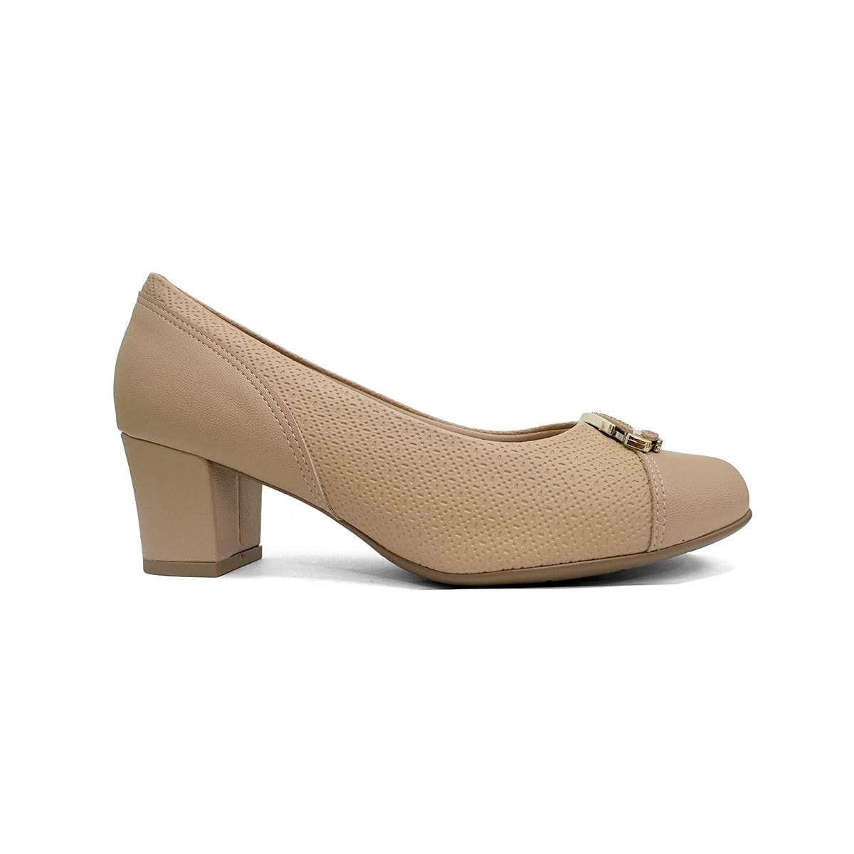 Sapato Piccadilly 110183 Nude Claro Sapato Piccadilly 110183 Nude Claro