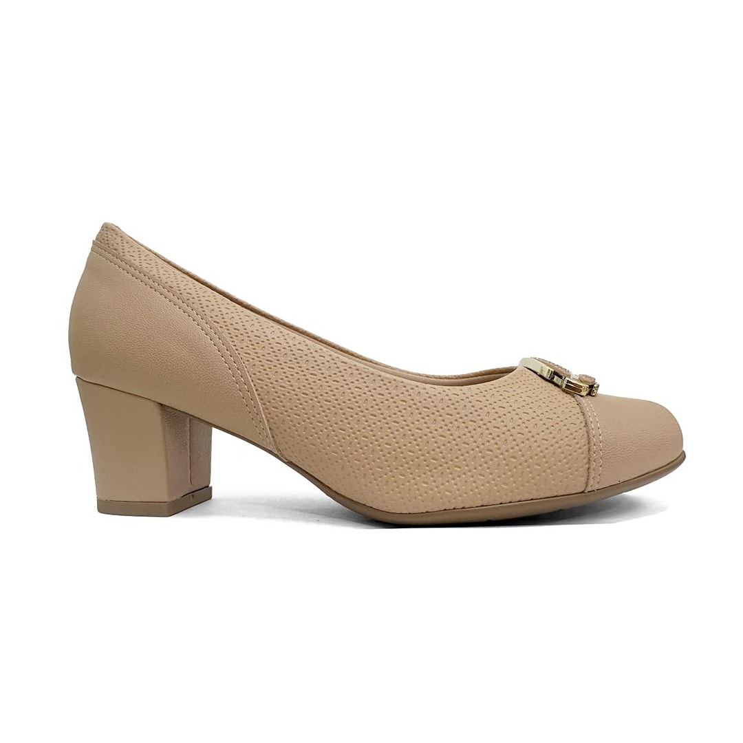 Sapato Piccadilly 110183 Nude Claro