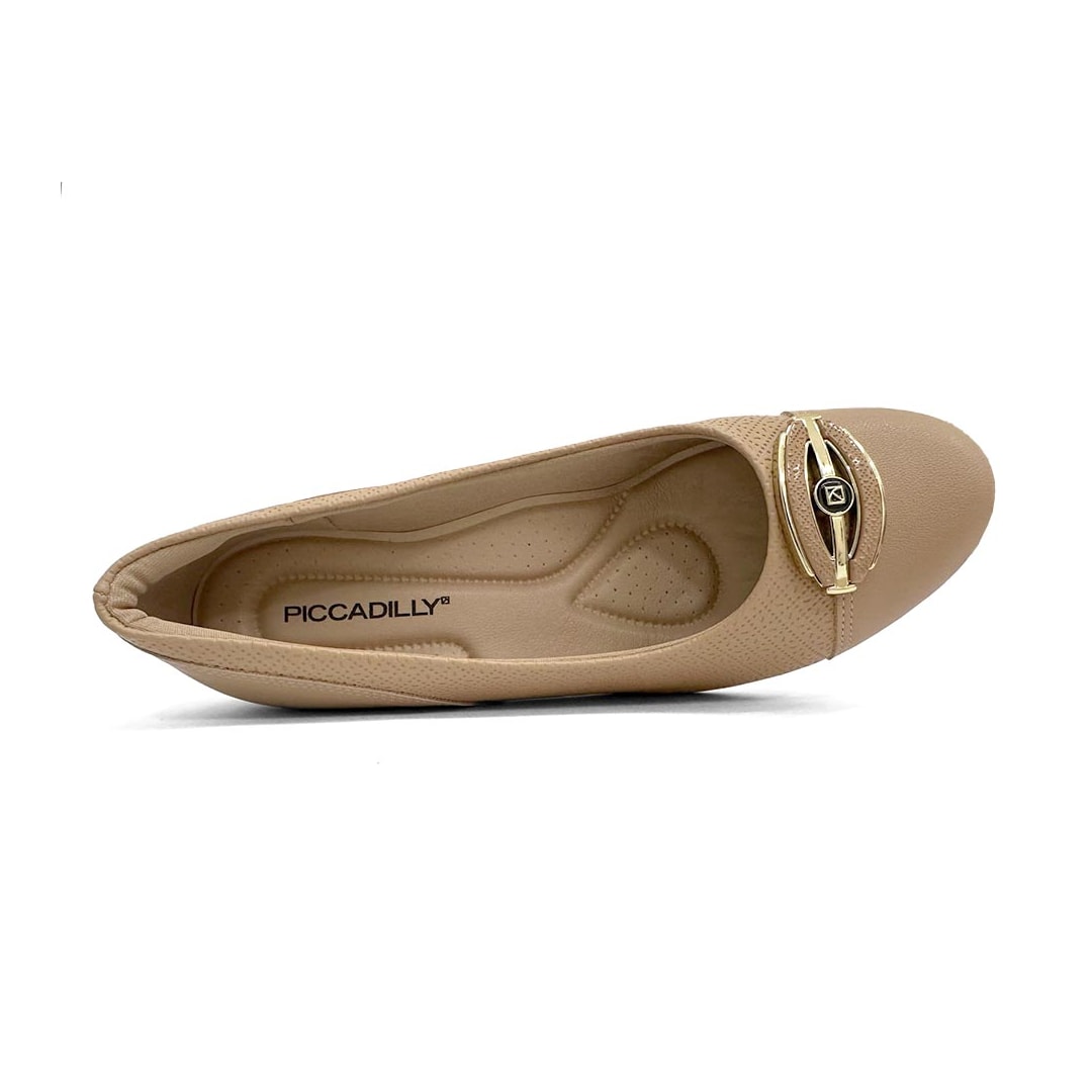Sapato Piccadilly 110183 Nude Claro