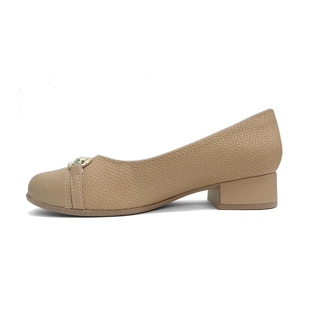 Sapato Piccadilly 145053 Nude Claro