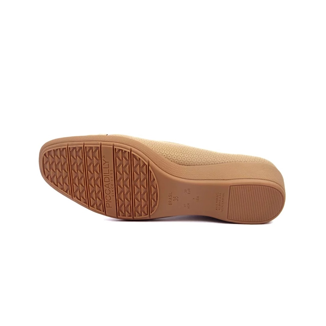Sapato Piccadilly Anabela 143193 Nude Claro Sapato Piccadilly Anabela 143193 Nude Claro