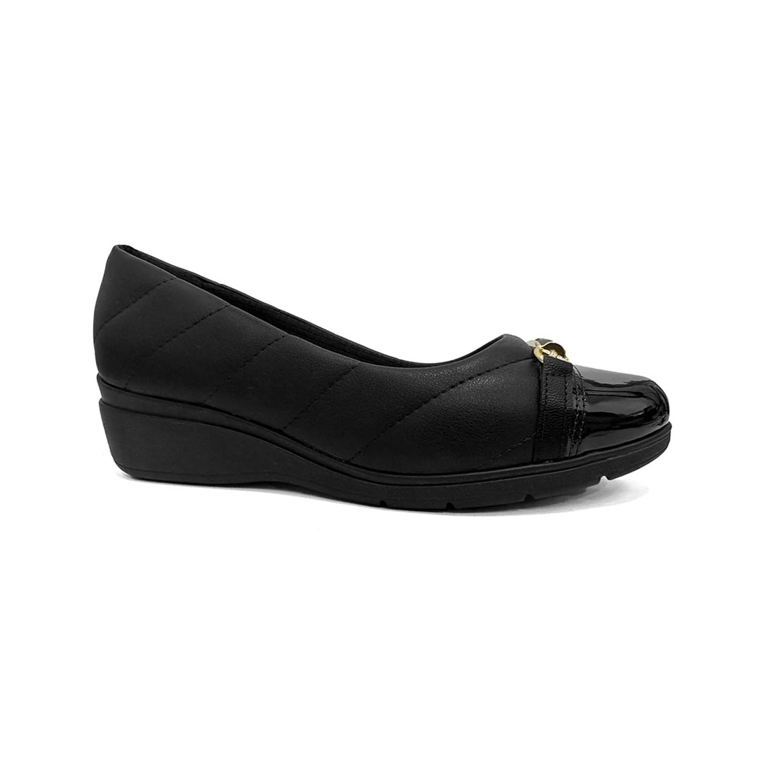 Sapato Piccadilly Anabela Conforto 117128 Preto Sapato Piccadilly Anabela Conforto 117128 Preto