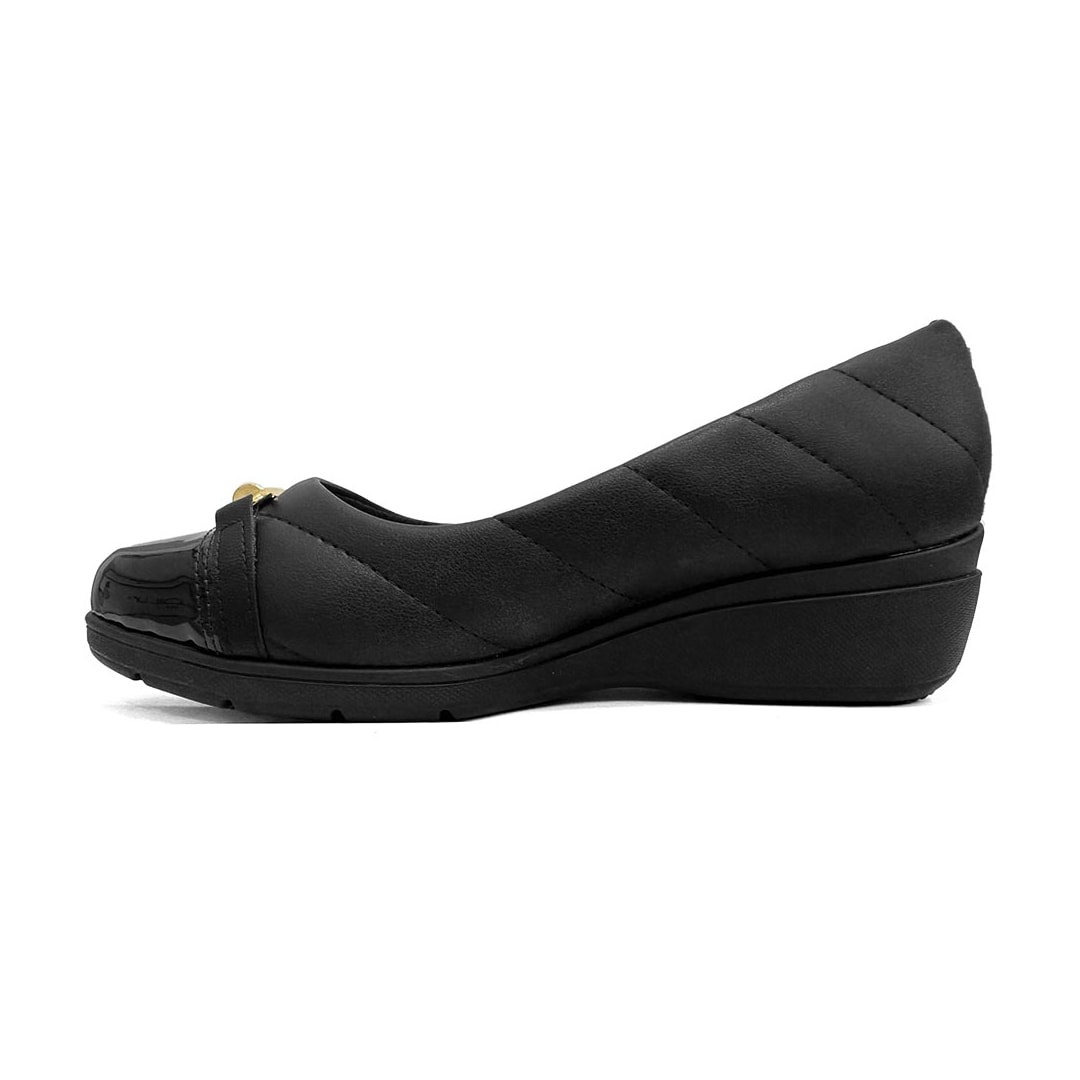 Sapato Piccadilly Anabela Conforto 117128 Preto Sapato Piccadilly Anabela Conforto 117128 Preto