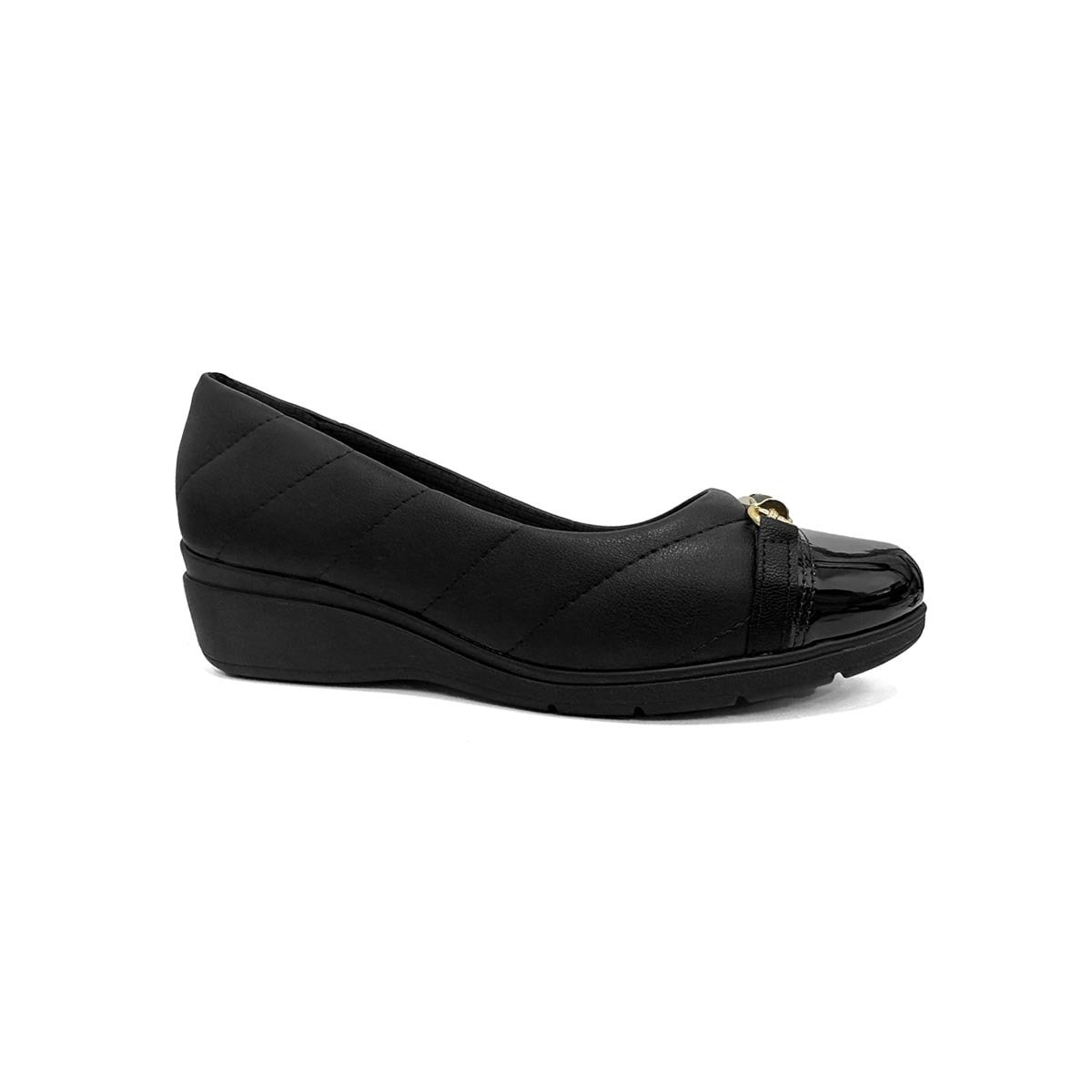 Sapato Piccadilly Anabela Conforto 117128 Preto Sapato Piccadilly Anabela Conforto 117128 Preto