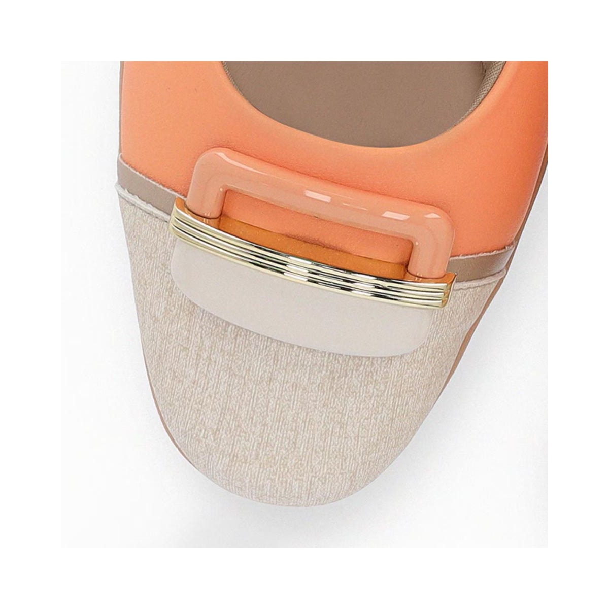 Sapato Piccadilly Anabela Conforto 143186 Salmao/Natural Sapato Piccadilly Anabela Conforto 143186 Salmao/Natural