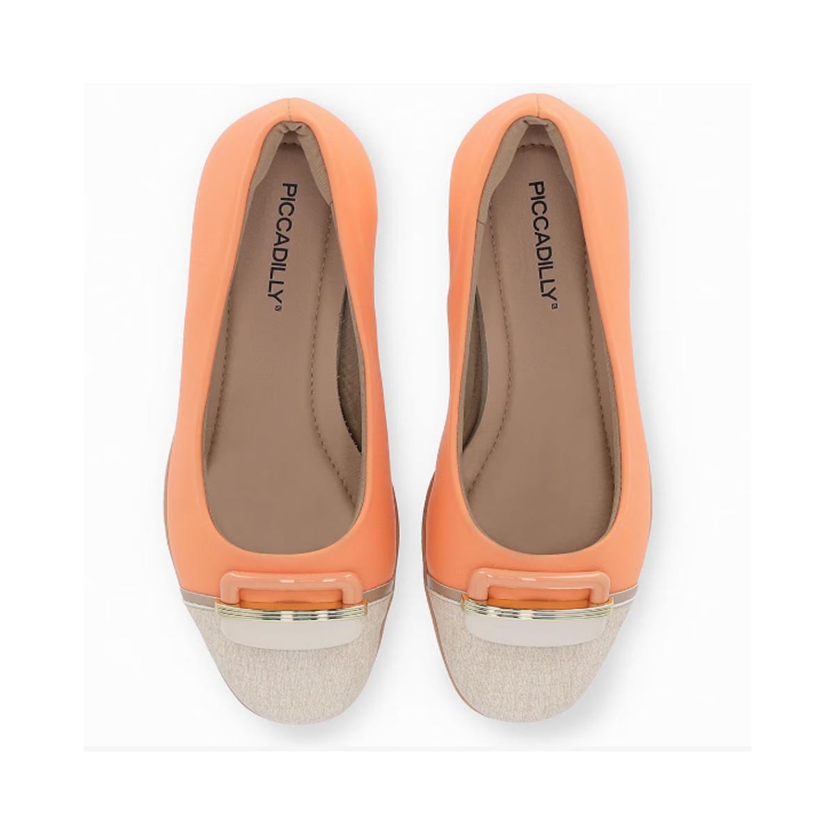 Sapato Piccadilly Anabela Conforto 143186 Salmao/Natural Sapato Piccadilly Anabela Conforto 143186 Salmao/Natural