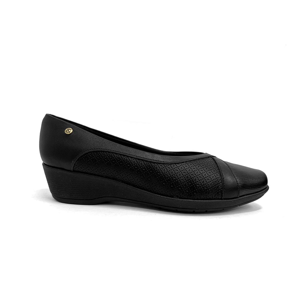 Sapato Piccadilly Anabela Conforto 143247 Preto